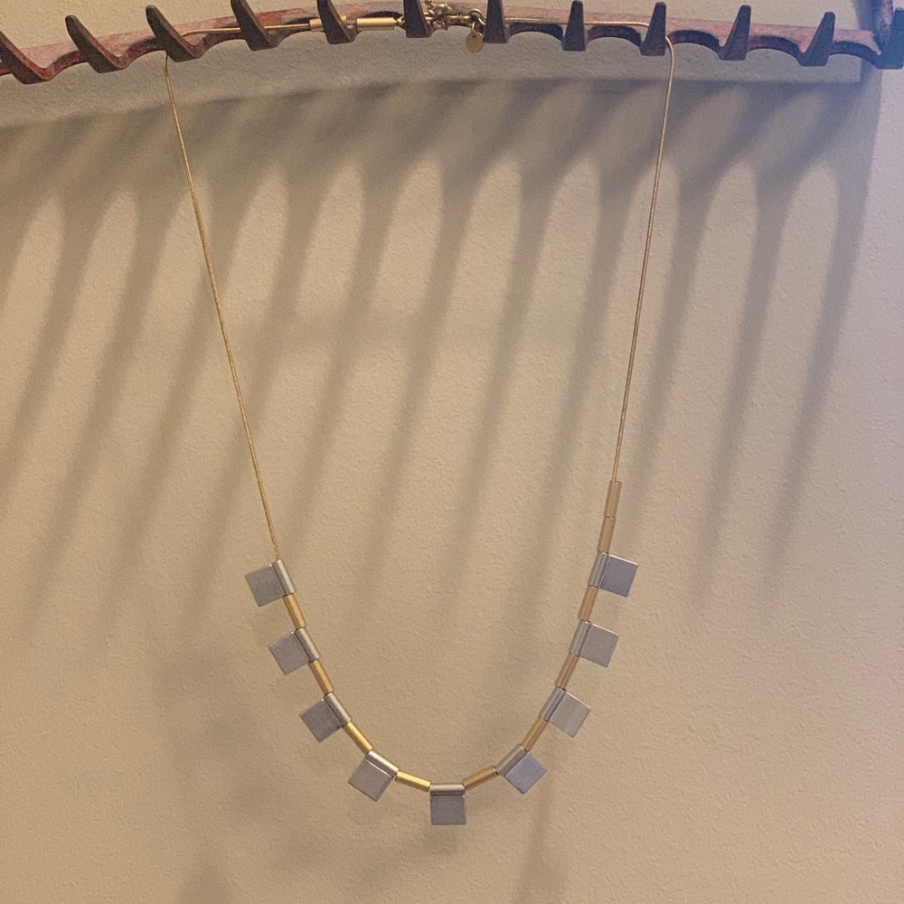 Madewell Silver and Gold Statement Necklace